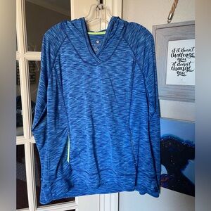 Tangerine L Blue Hooded Pullover Hoodie